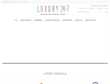 Tablet Screenshot of luxury24-7.com